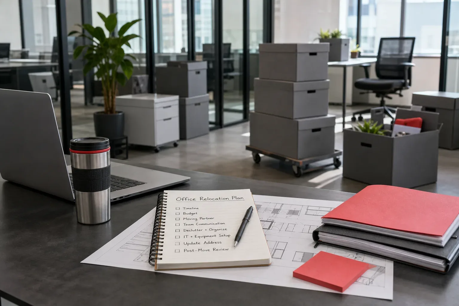 Editorial illustration for Efficient Office Relocation: Top Planning Tips